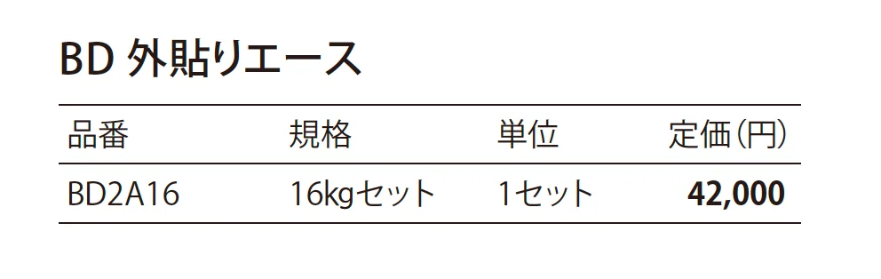 BD 外貼りエース_価格_1