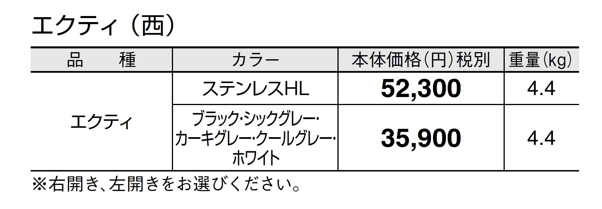 エクティ_価格_2