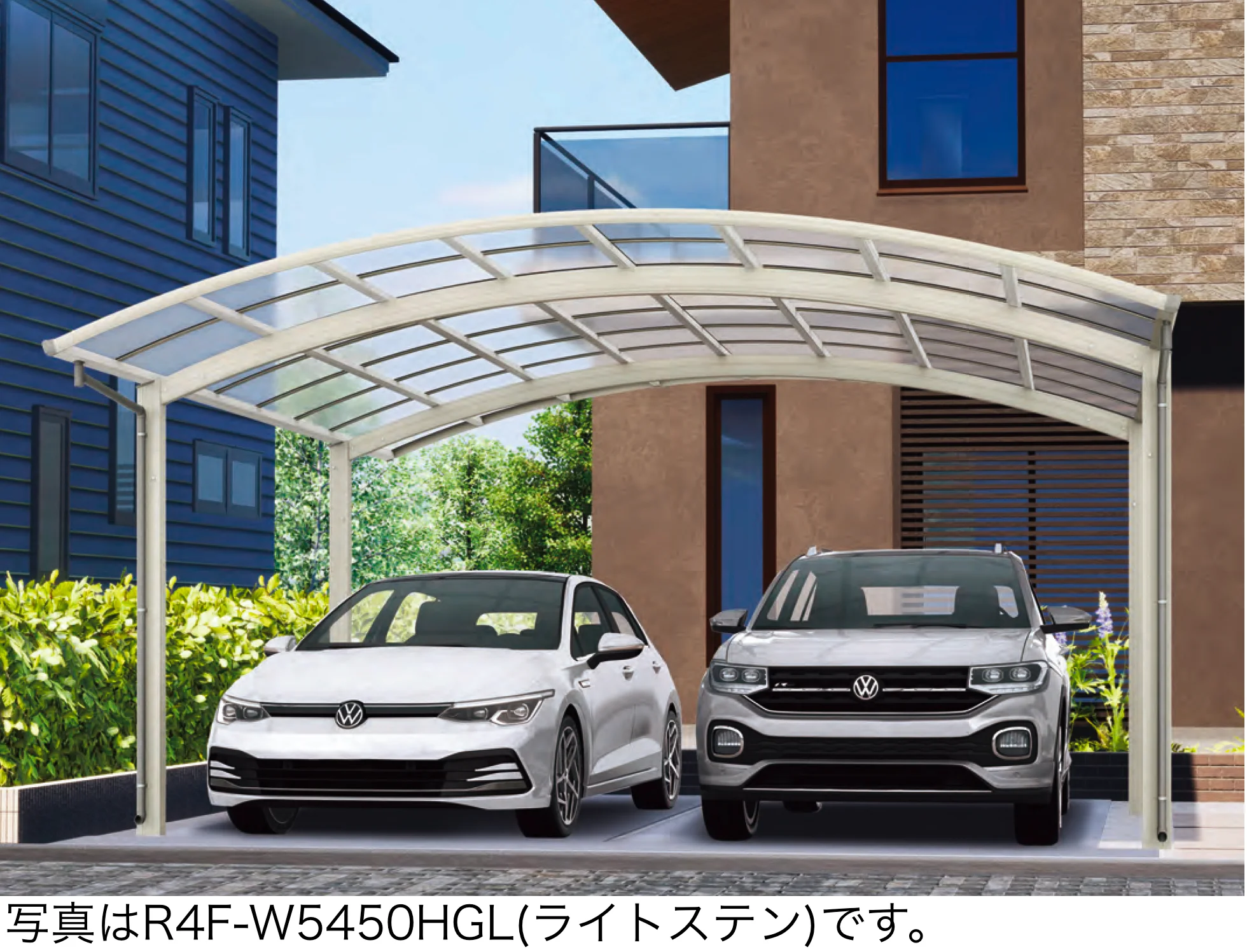 大仙の「リアルポートⅣ ワイドタイプ カーポート:基本(2台用)」