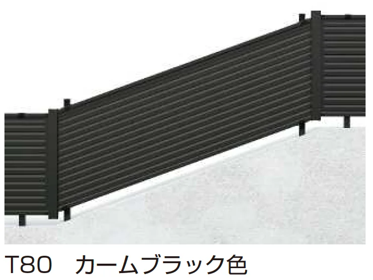 YKK APの「シンプレオ フェンスYL1K型 傾斜地用横ルーバー【2024.6月発売】【2024年版】」のサブ画像2