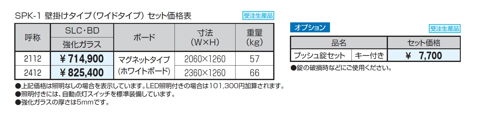 ユニット掲示板 SPK-1型 (壁掛けタイプ(ワイドタイプ)／H12)【2024年版】_価格_1