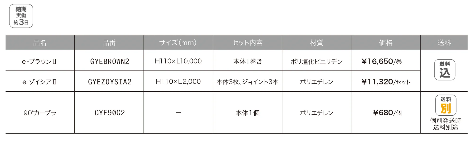 ゆとりオリジナルエッジング材_価格_1
