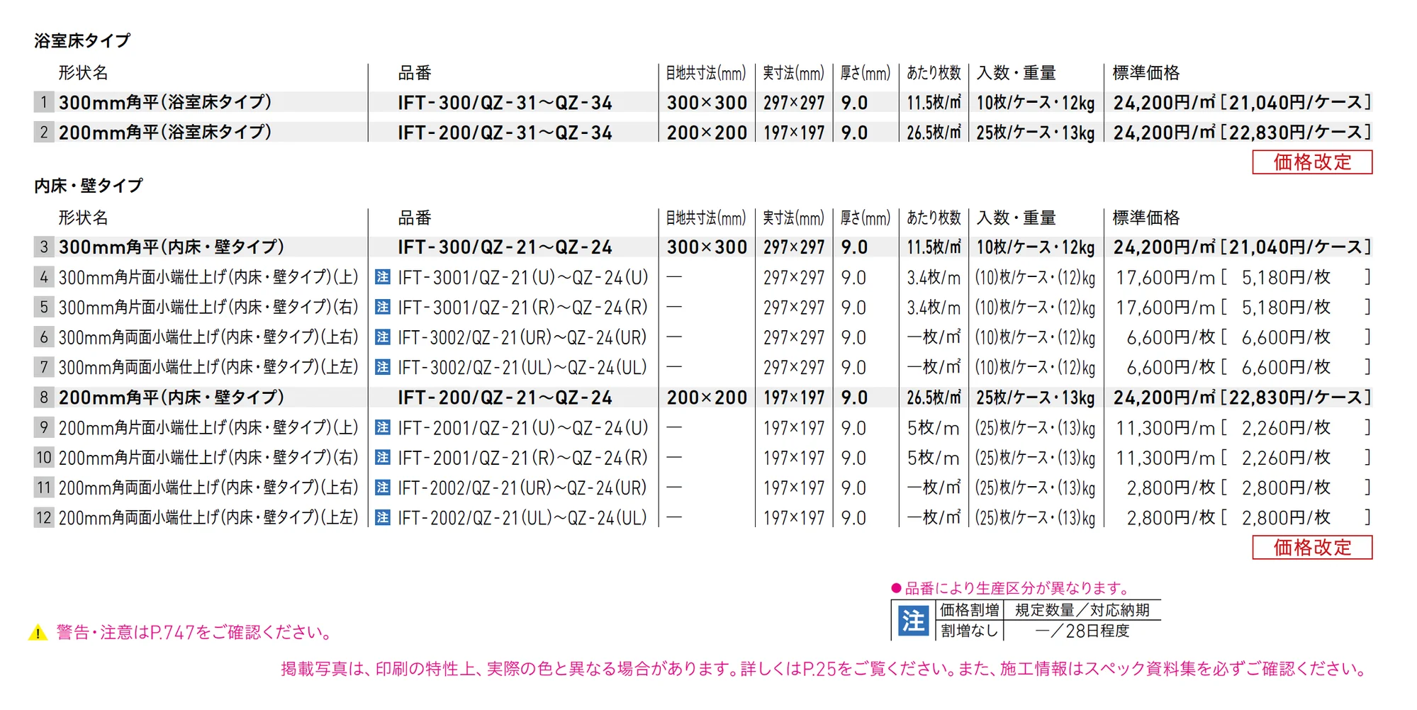 サーモタイル クォーツ_価格_1