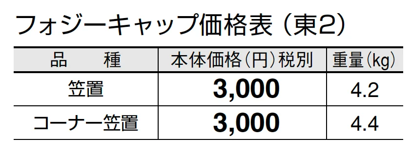 フォジーキャップ【2024年版】_価格_2