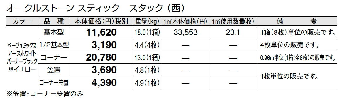 オークルストーン スティック【2025年版】_価格_3