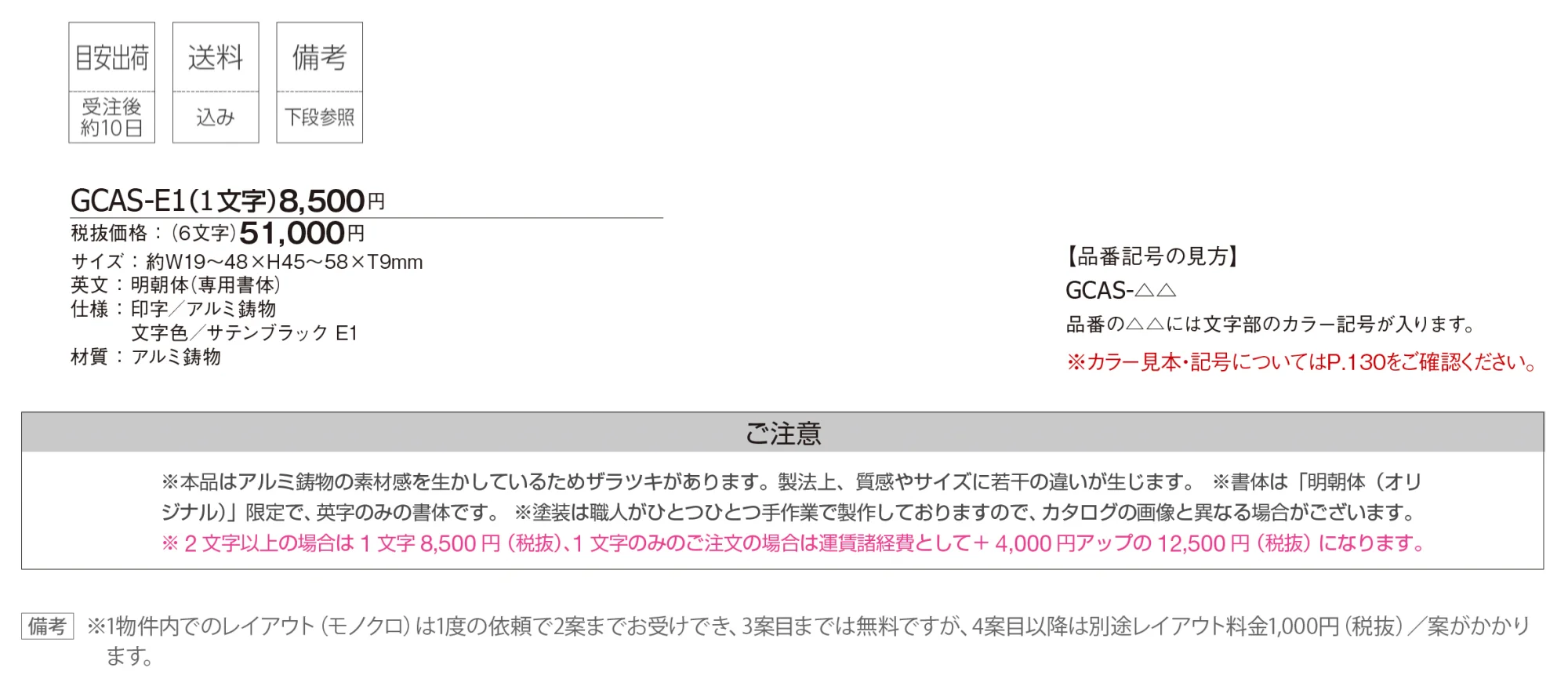 キャスティ【2025年版】【廃番】_価格_1