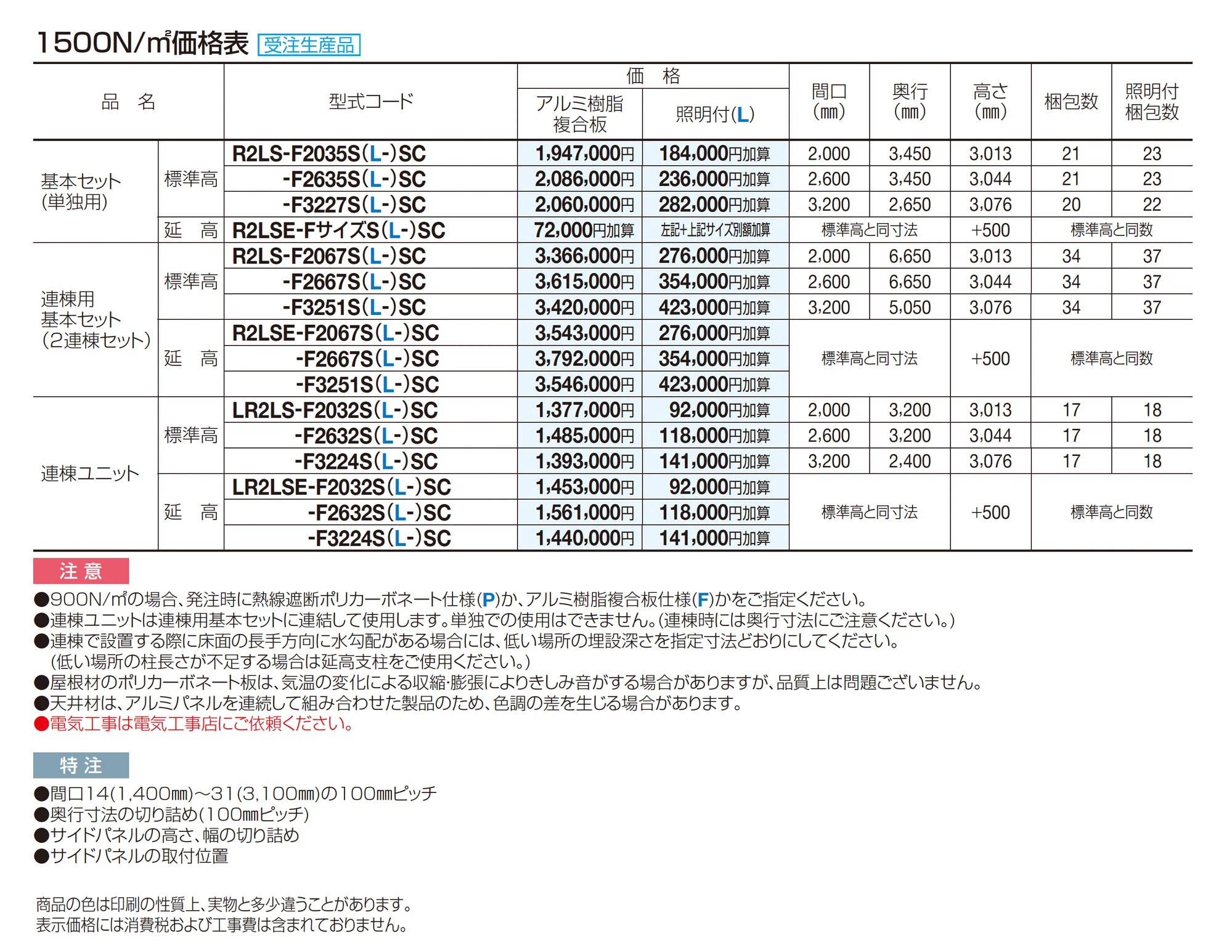 ライズルーフⅡ Lタイプ サイドパネル付_価格_3