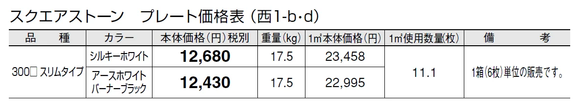 スクエアストーン プレート(貼材)【2024年版】_価格_4