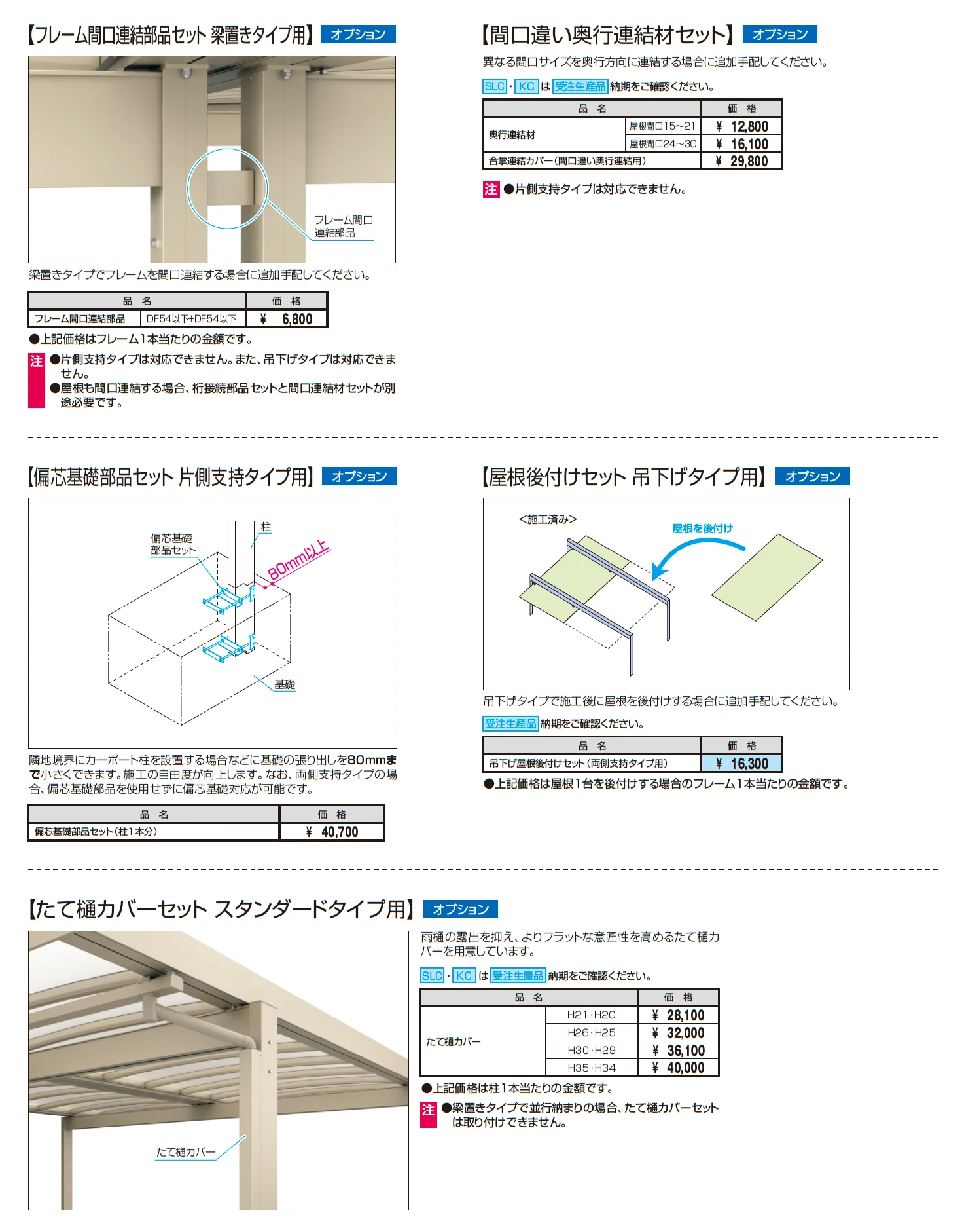 U.スタイル アゼスト セレクトラインタイプ パーゴラタイプ(片側支持タイプ・両側支持タイプ)_価格_11