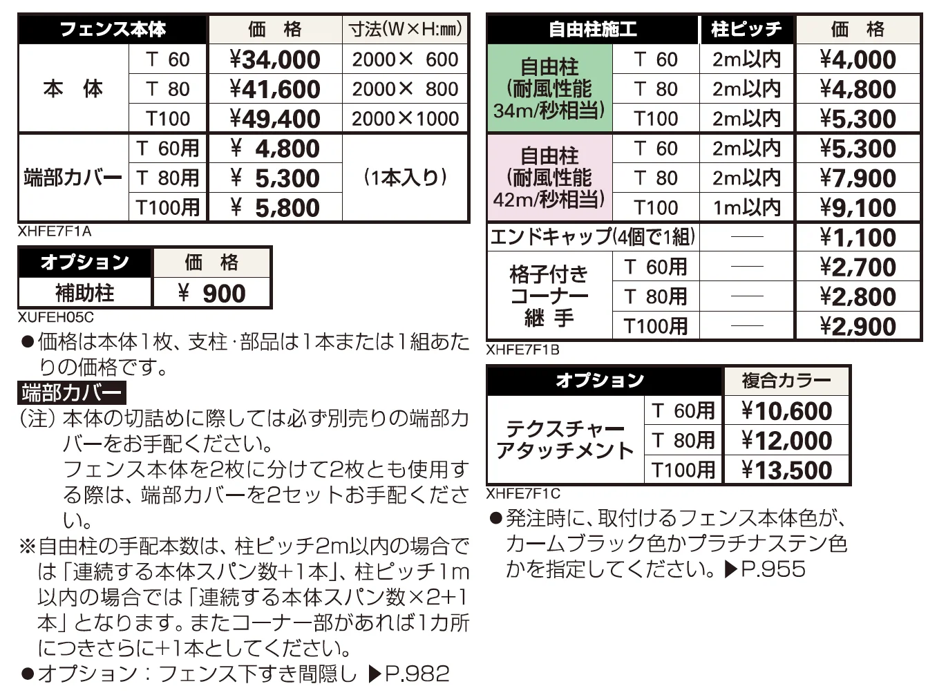 シンプレオ フェンス7F型 井桁格子【2023年版】_価格_1