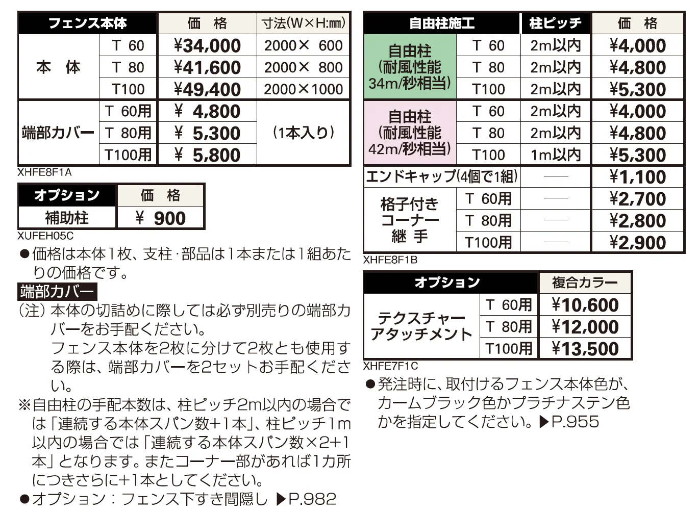 シンプレオ フェンス8F型 ラチス格子【2023年版】_価格_1