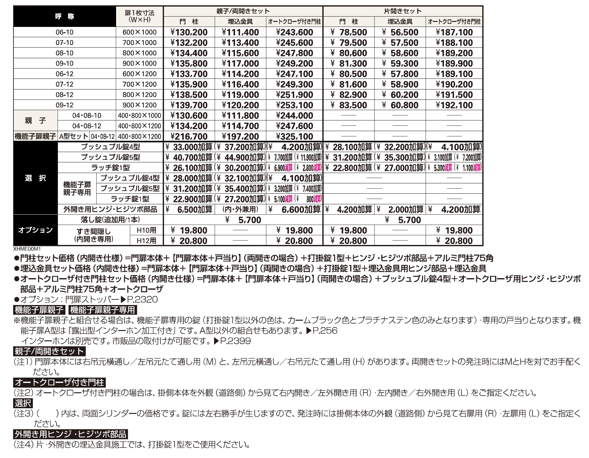 シンプレオ 門扉M1型【2023年版】_価格_1