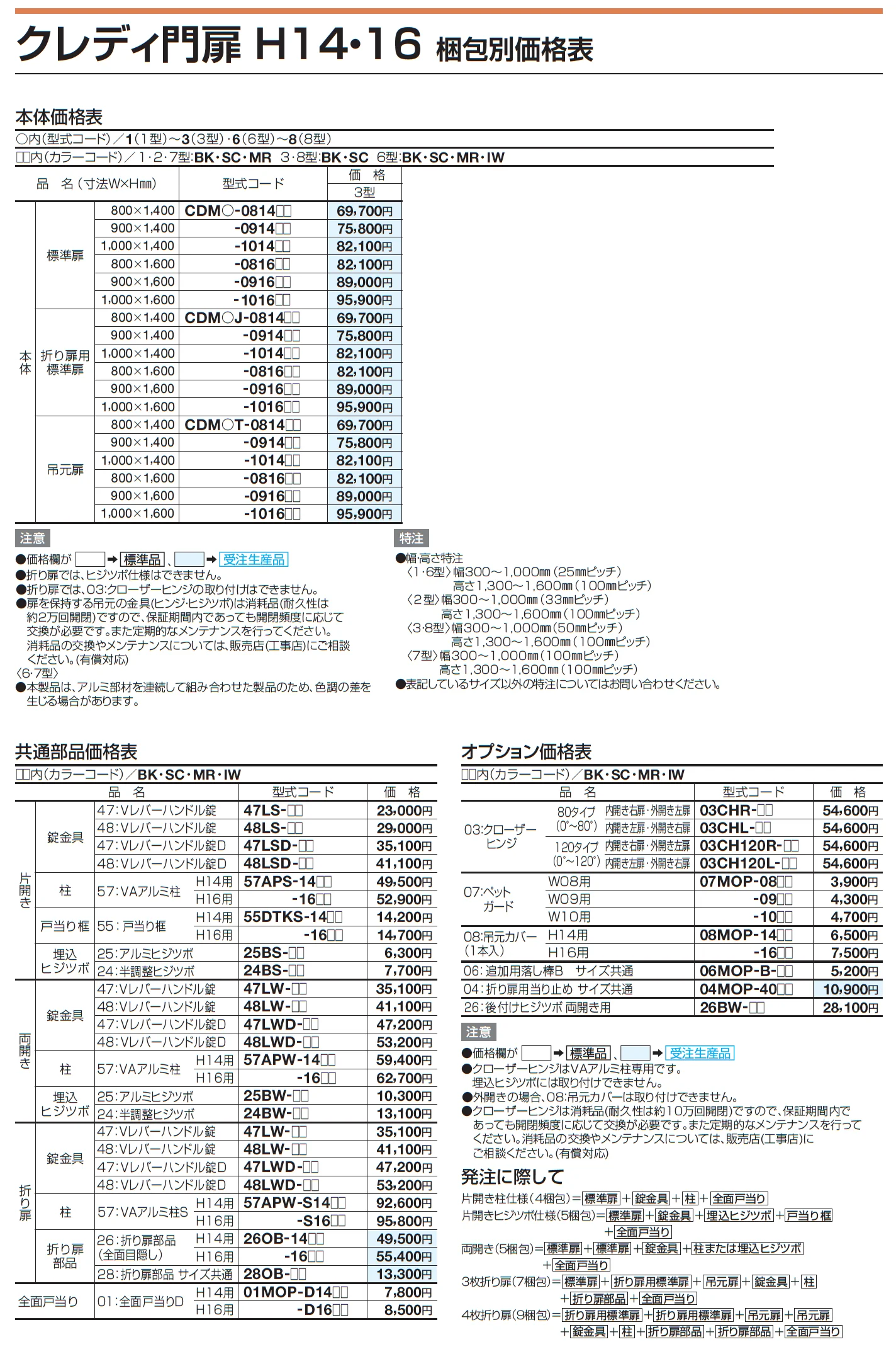 クレディ門扉3型【2025年版】【廃番】_価格_3