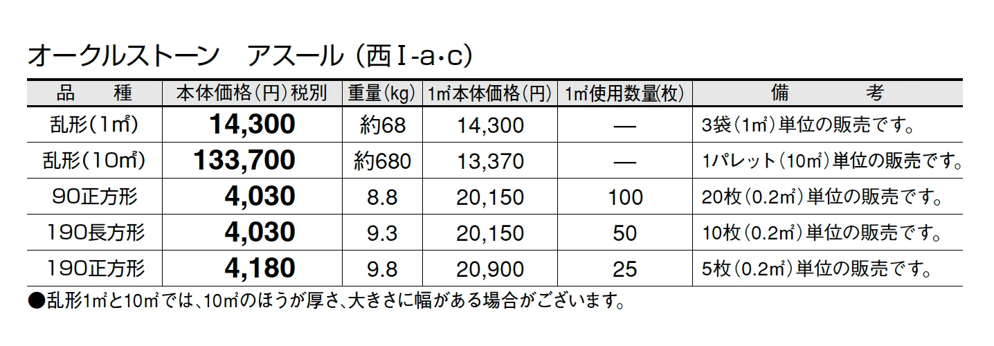オークルストーン アスール【2025年版】_価格_3