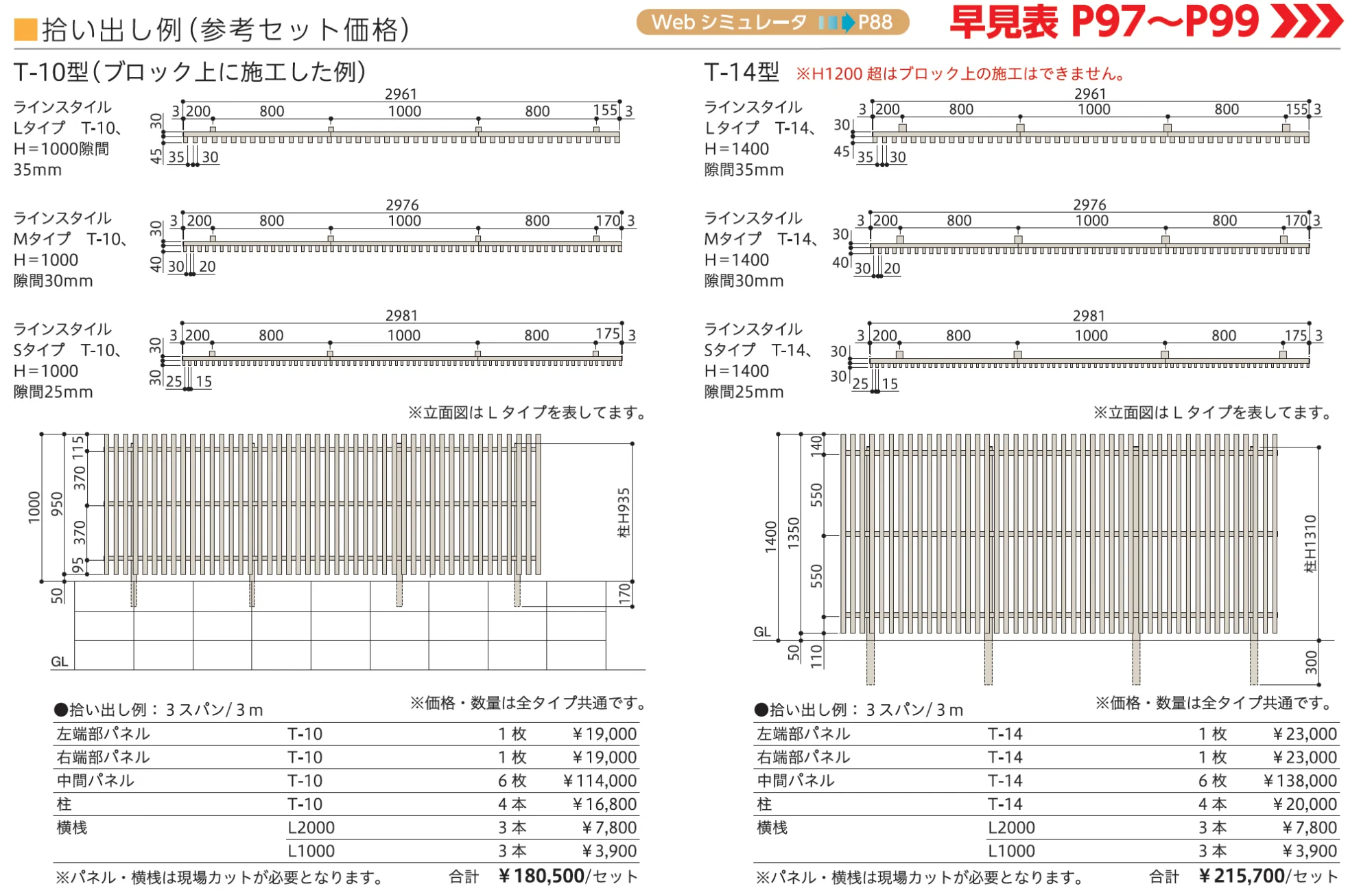 ラインスタイル Sタイプ (隙間25mm)【2025年版】_価格_2