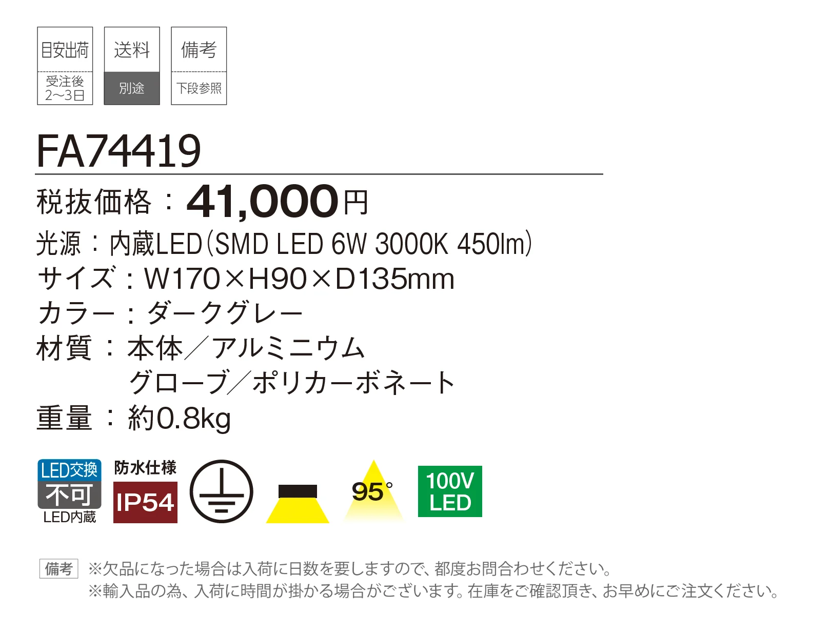 ファロ バルセロナ ウォールライト エレ【2025年版】_価格_1
