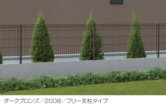 三協アルミの「ユメッシュE型フェンス フリー支柱タイプ【2024年版】」のサブ画像2