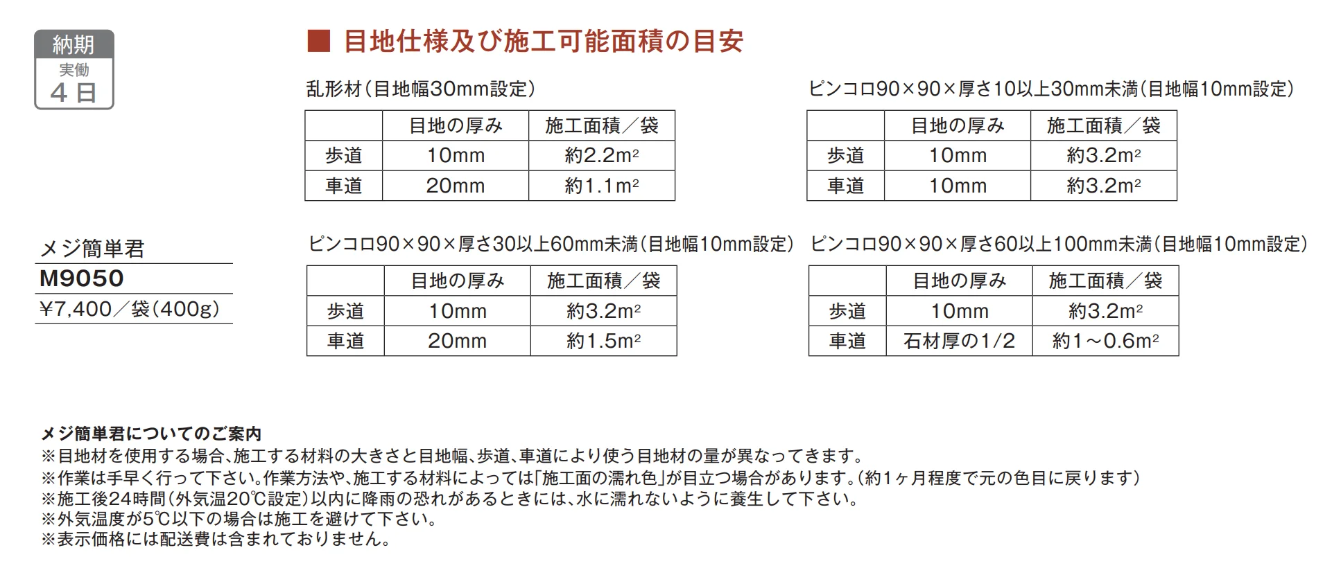 目地砂流出防止バインダー メジ簡単君【2025年版】_価格_1