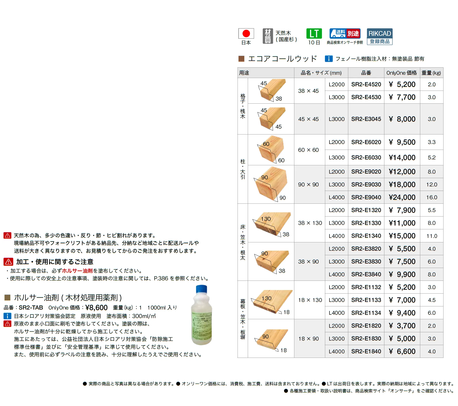 エコアコールウッド_価格_1