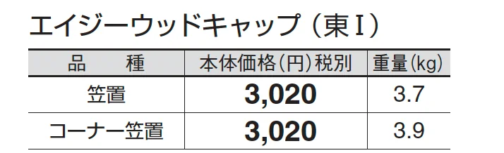 エイジーウッドキャップ_価格_1