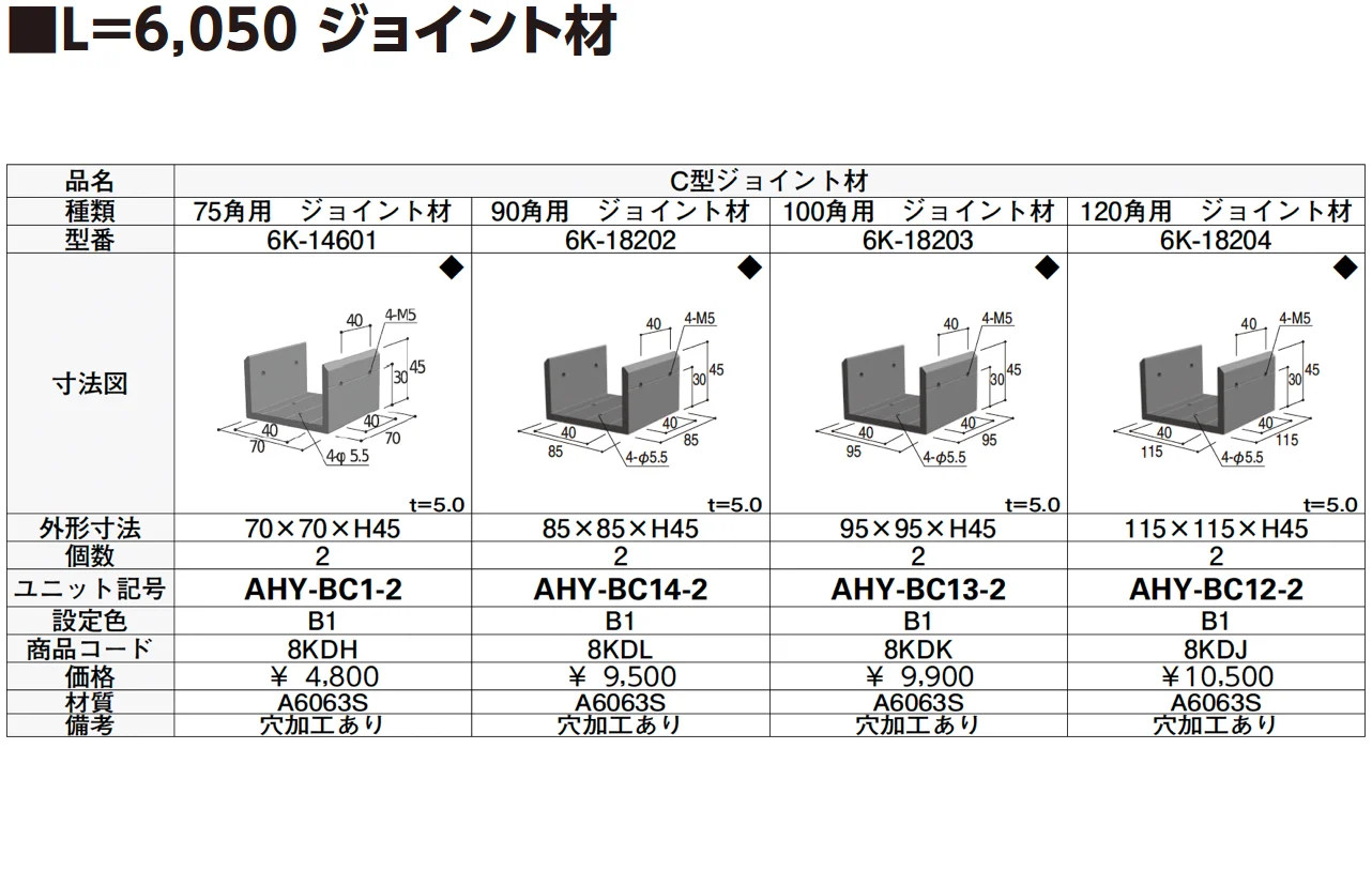 C型ジョイント材【2024年版】_価格_4