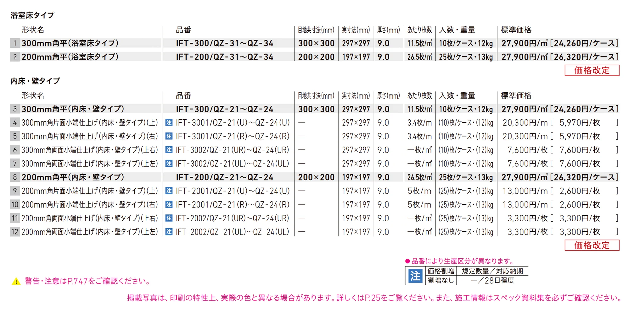サーモタイル クォーツ_価格_1