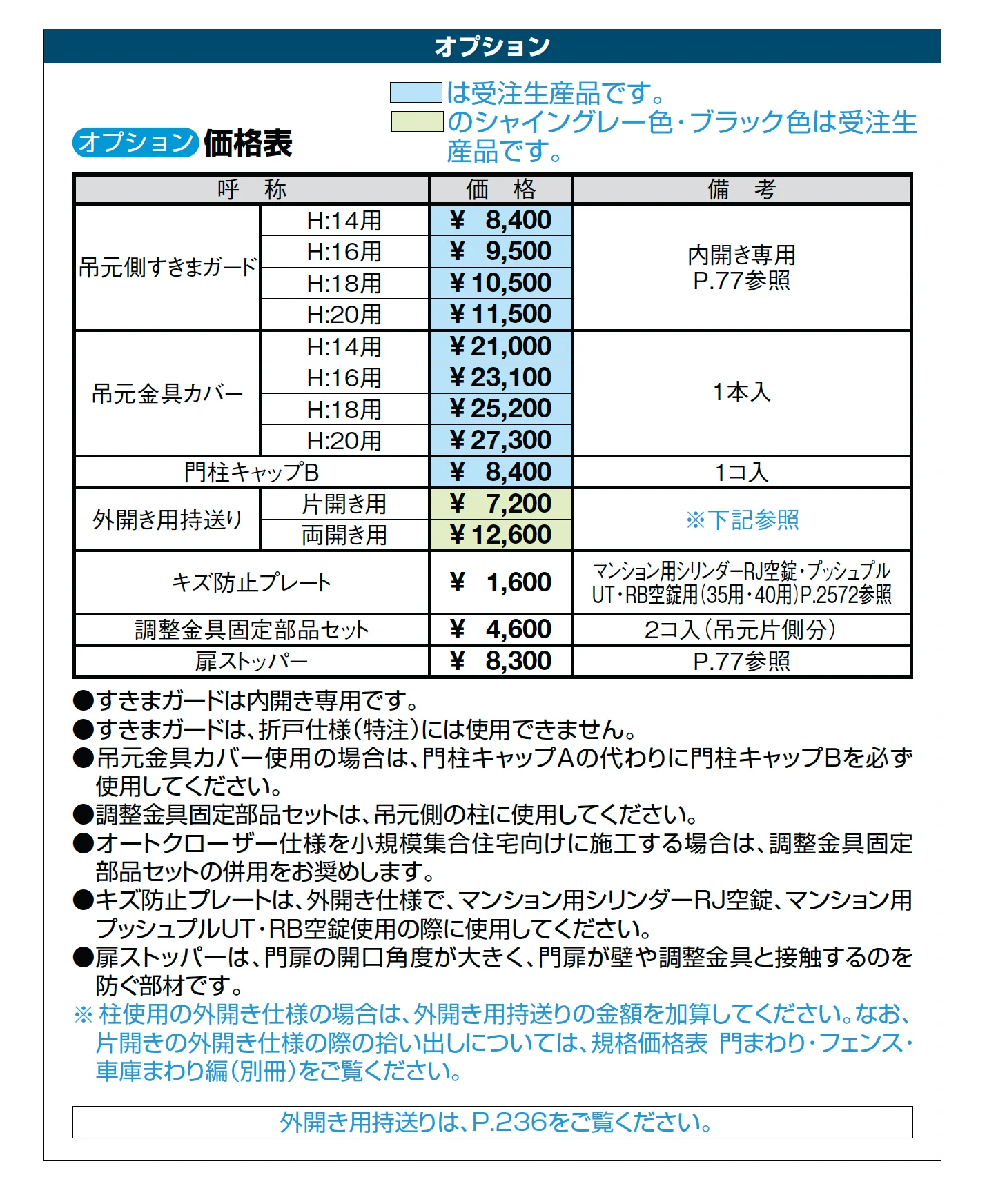 エルネクス門扉 M-YL型_価格_3