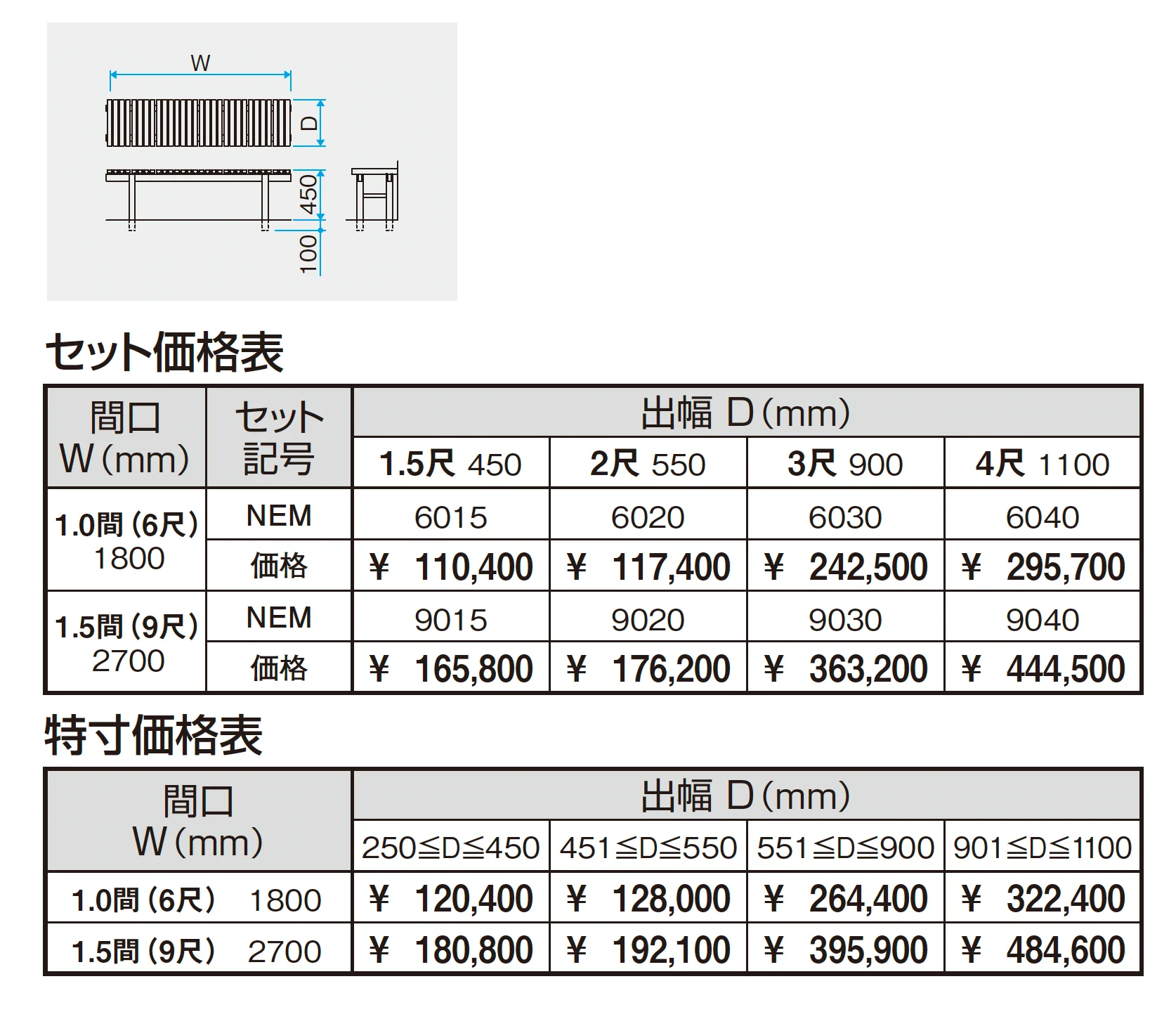 濡縁 木粉入り樹脂タイプ_価格_1
