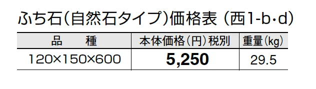 ふち石(自然石タイプ)【2024年版】_価格_4
