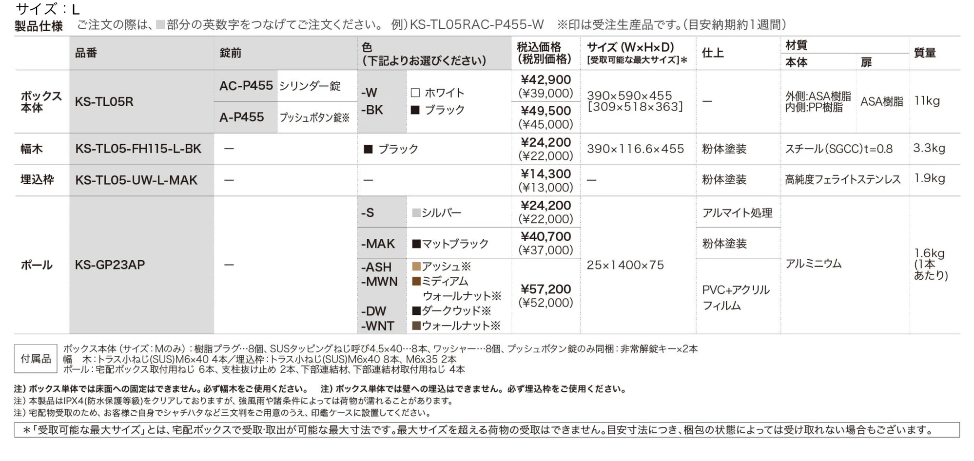 Nasta Box LIGHT_価格_2