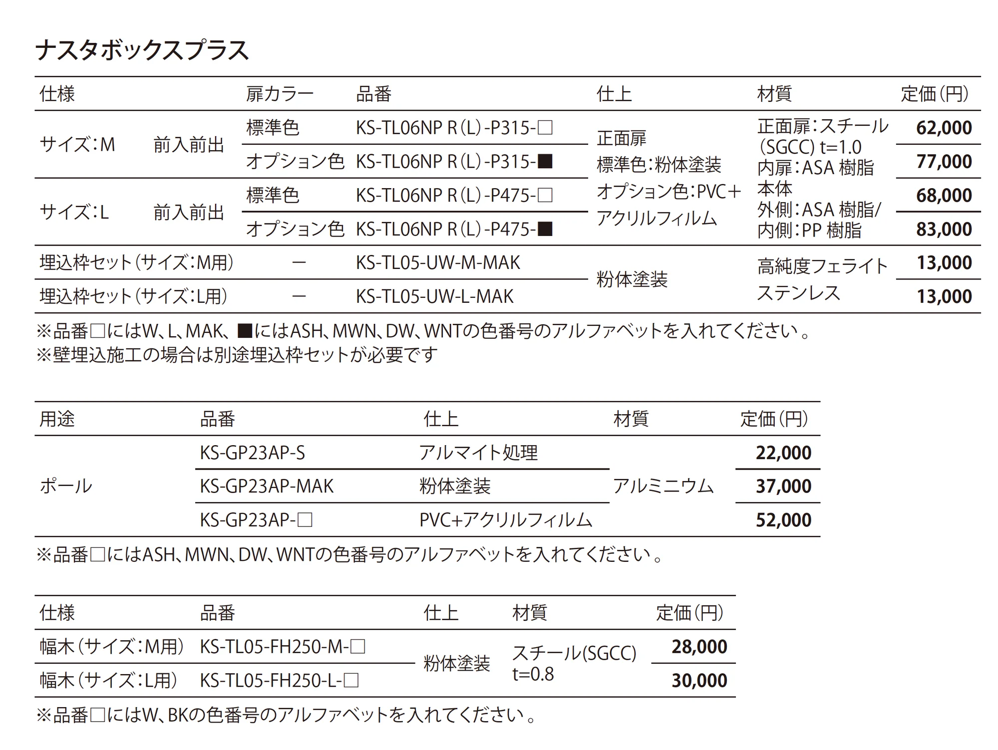 ナスタボックスプラス Nasta Box+_価格_1