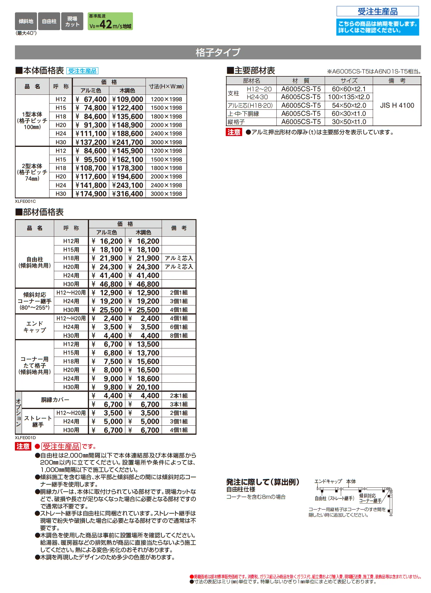 大型フェンスLFE 1型/2型【2025年版】_価格_1