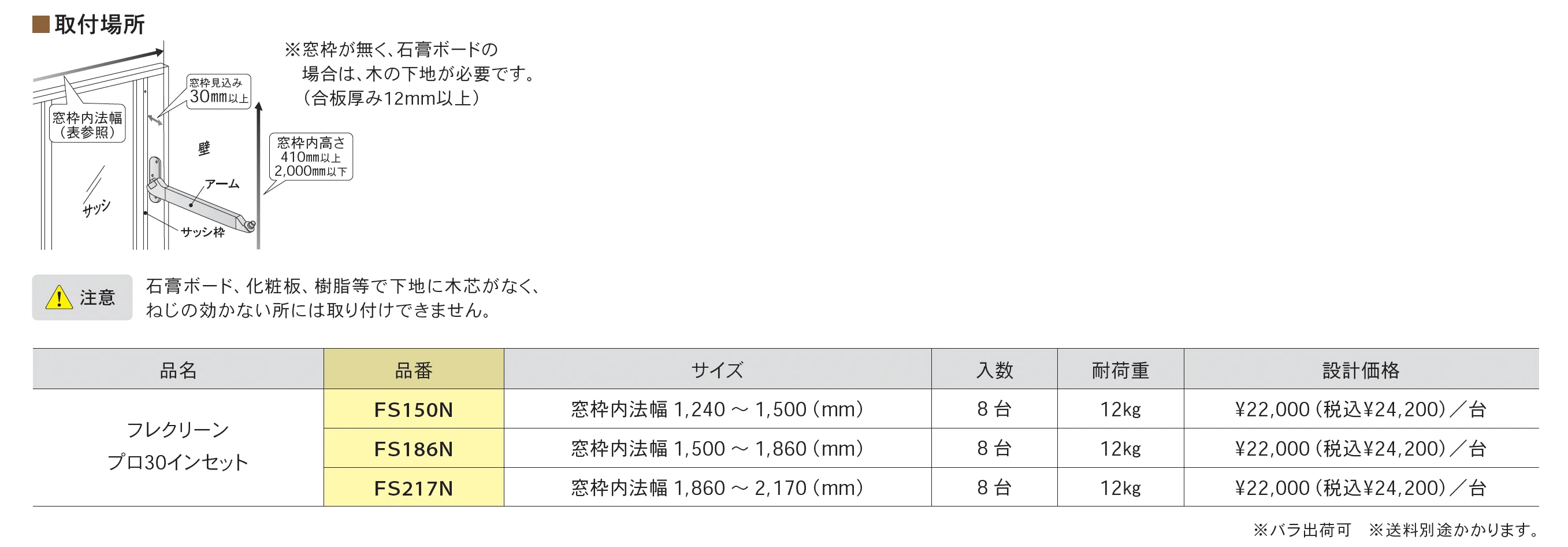 フレクリーン プロ30インセット_価格_1