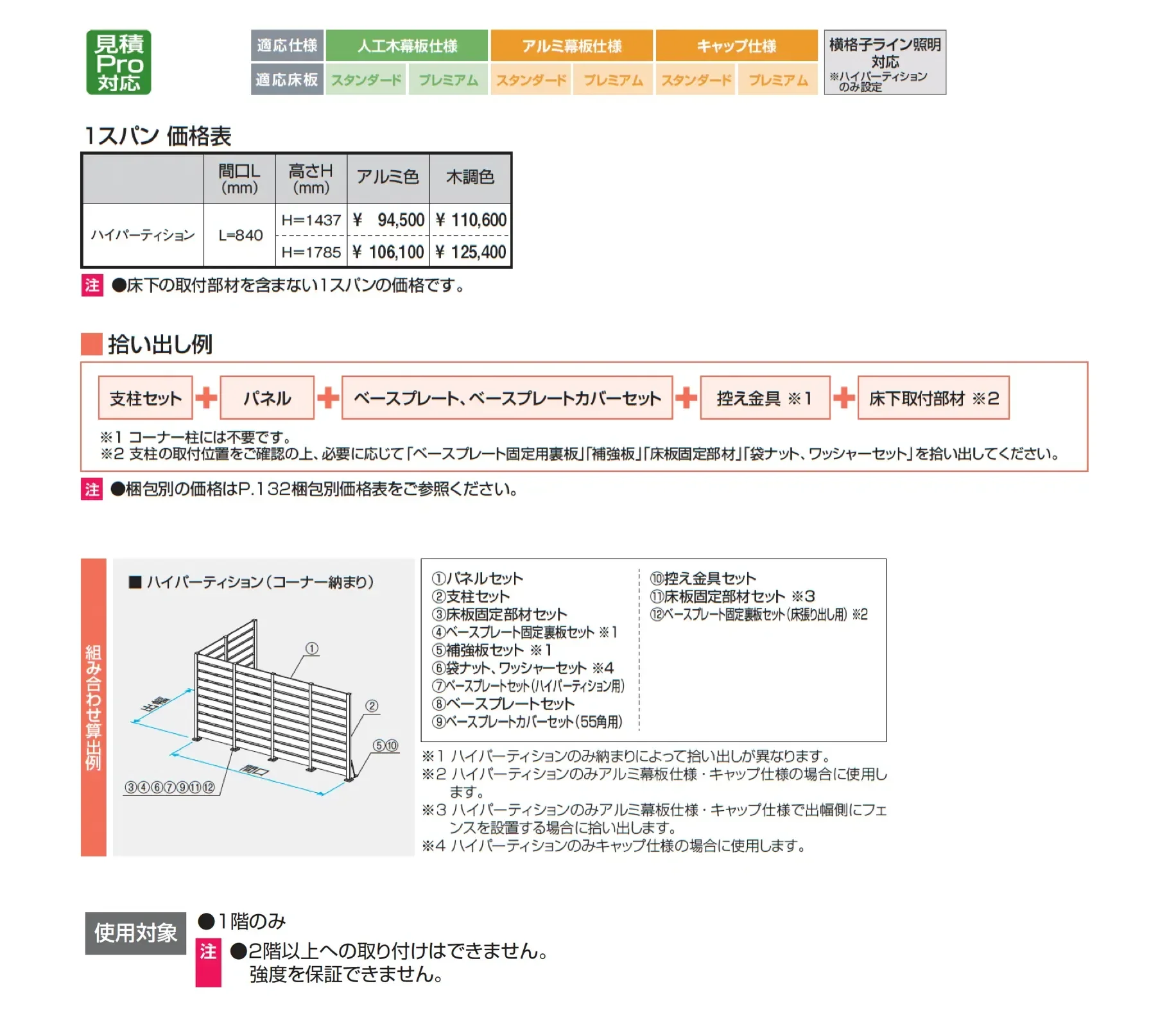 ヴィラウッドフェンス ジーエムラインW ハイパーテーション【2025年版】_価格_1