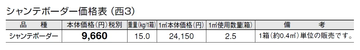 シャンテボーダー【2024年版】_価格_5