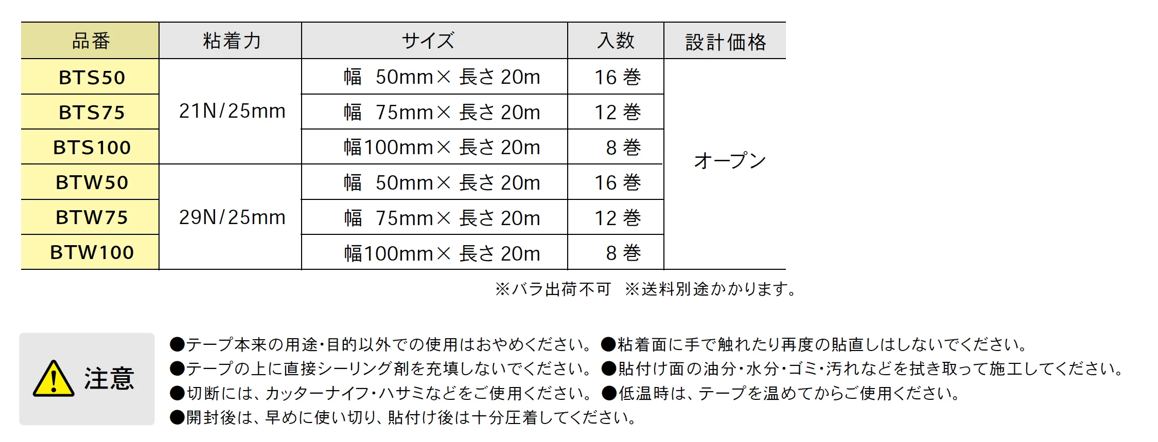 ブチル防水テープ【2025年版】_価格_1