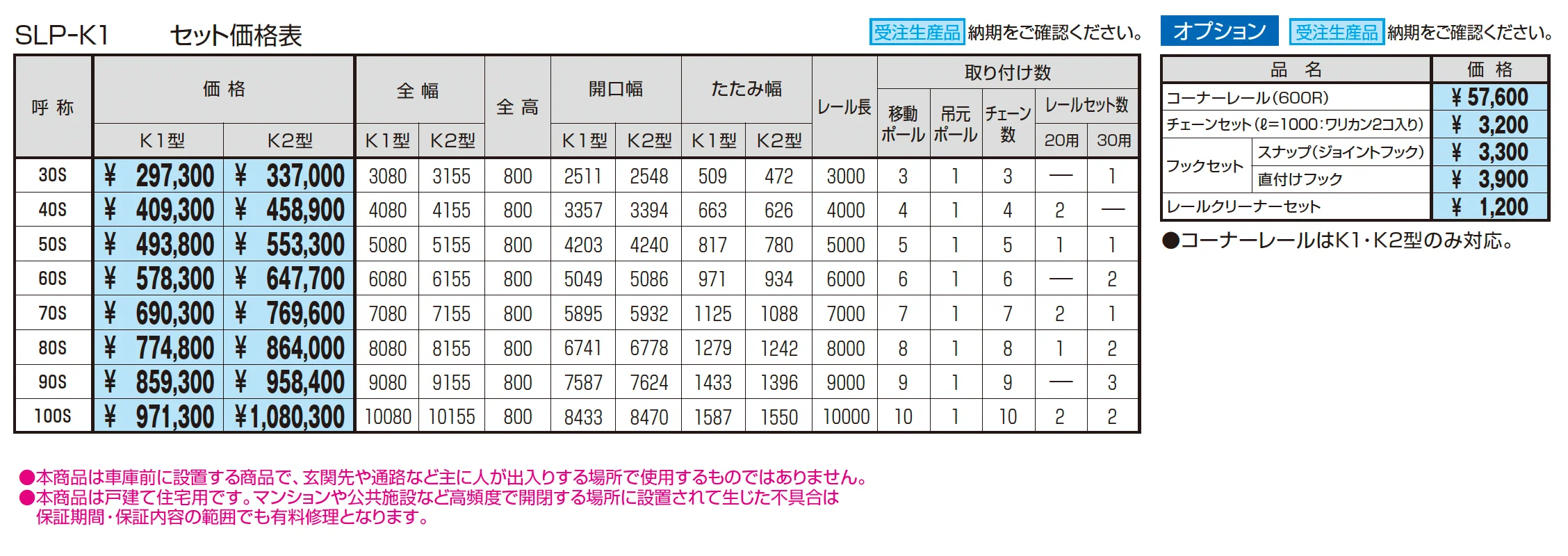 ポールゲートK1型【2025年10月価格改訂版】_価格_1