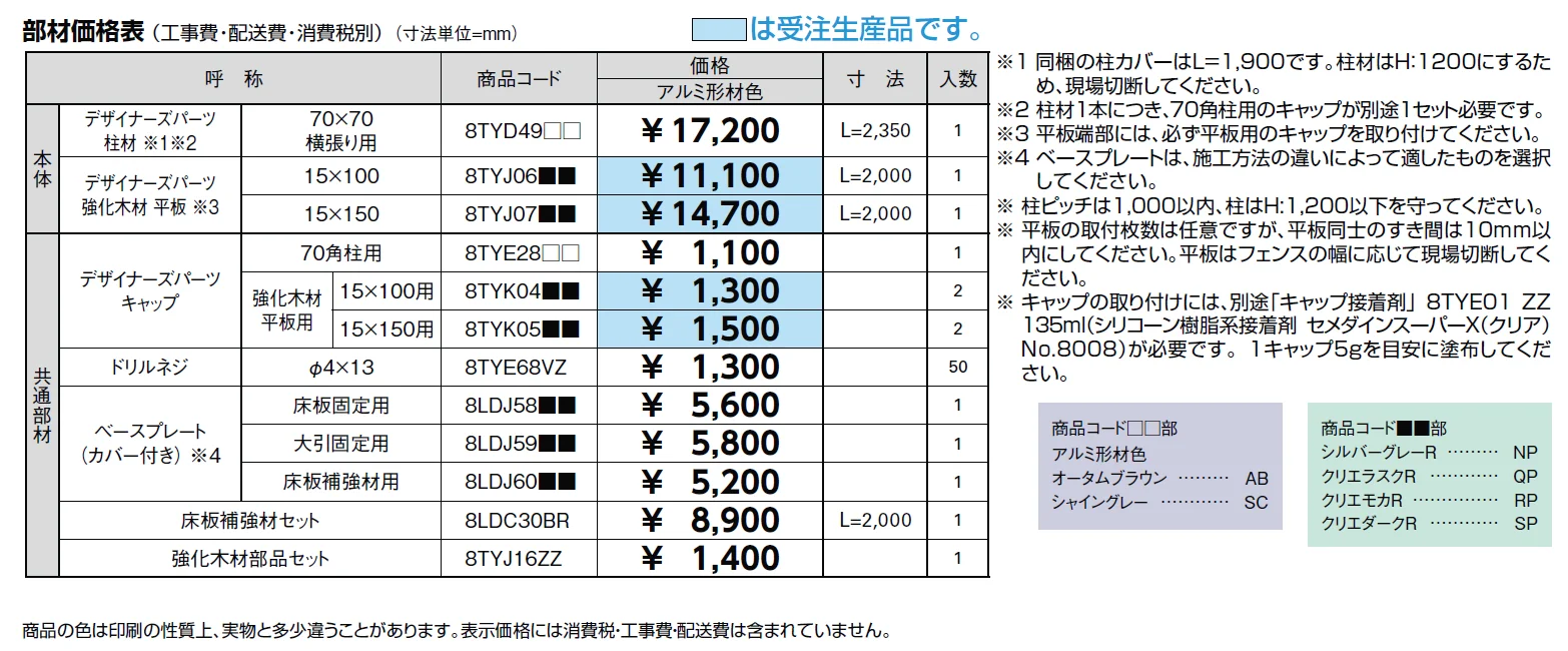 デザイナーズパーツフェンス デッキ仕様 デッキDC・樹ら楽ステージ 木彫専用【2024年版】_価格_1