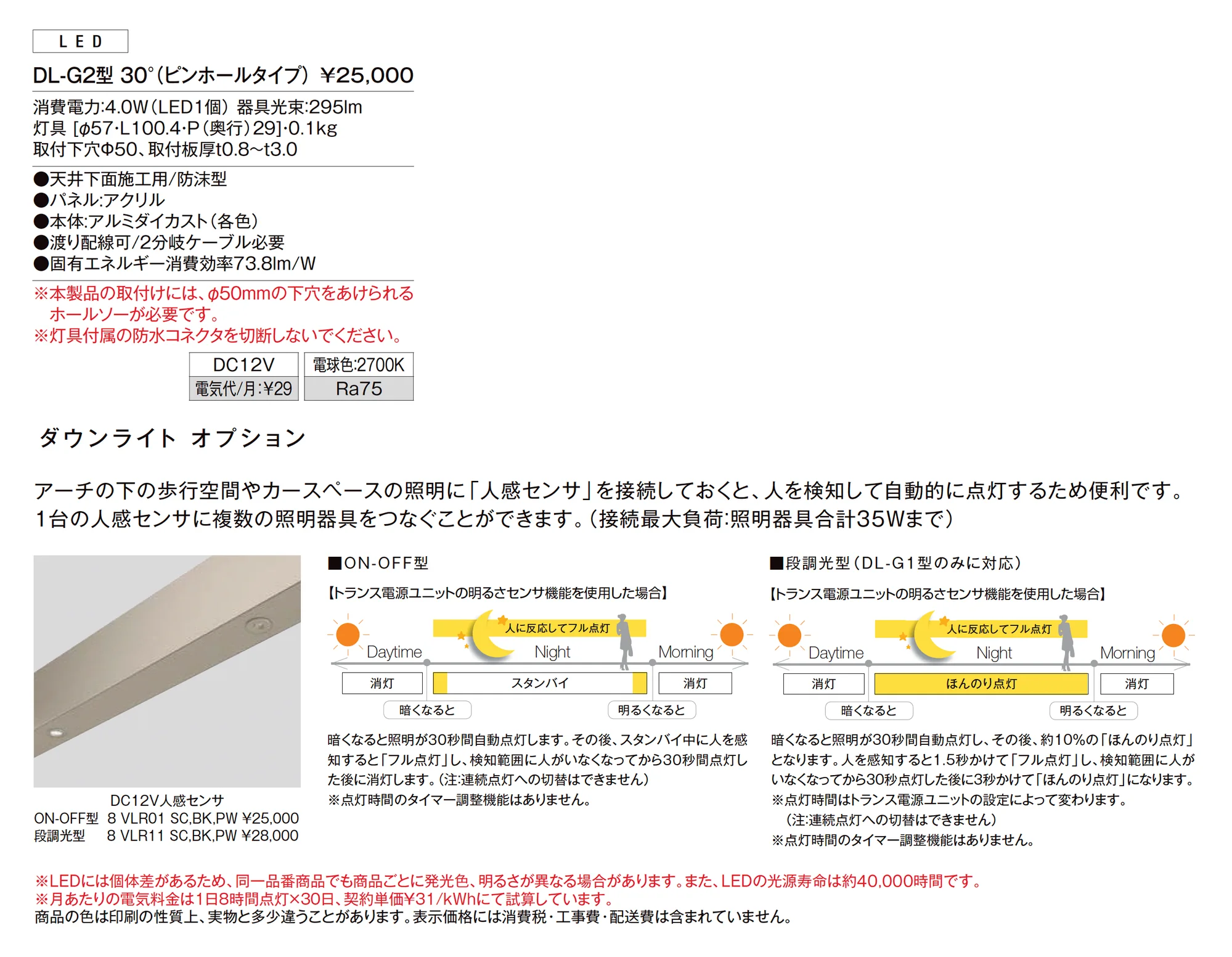 ダウンライト DL-G2型_価格_1