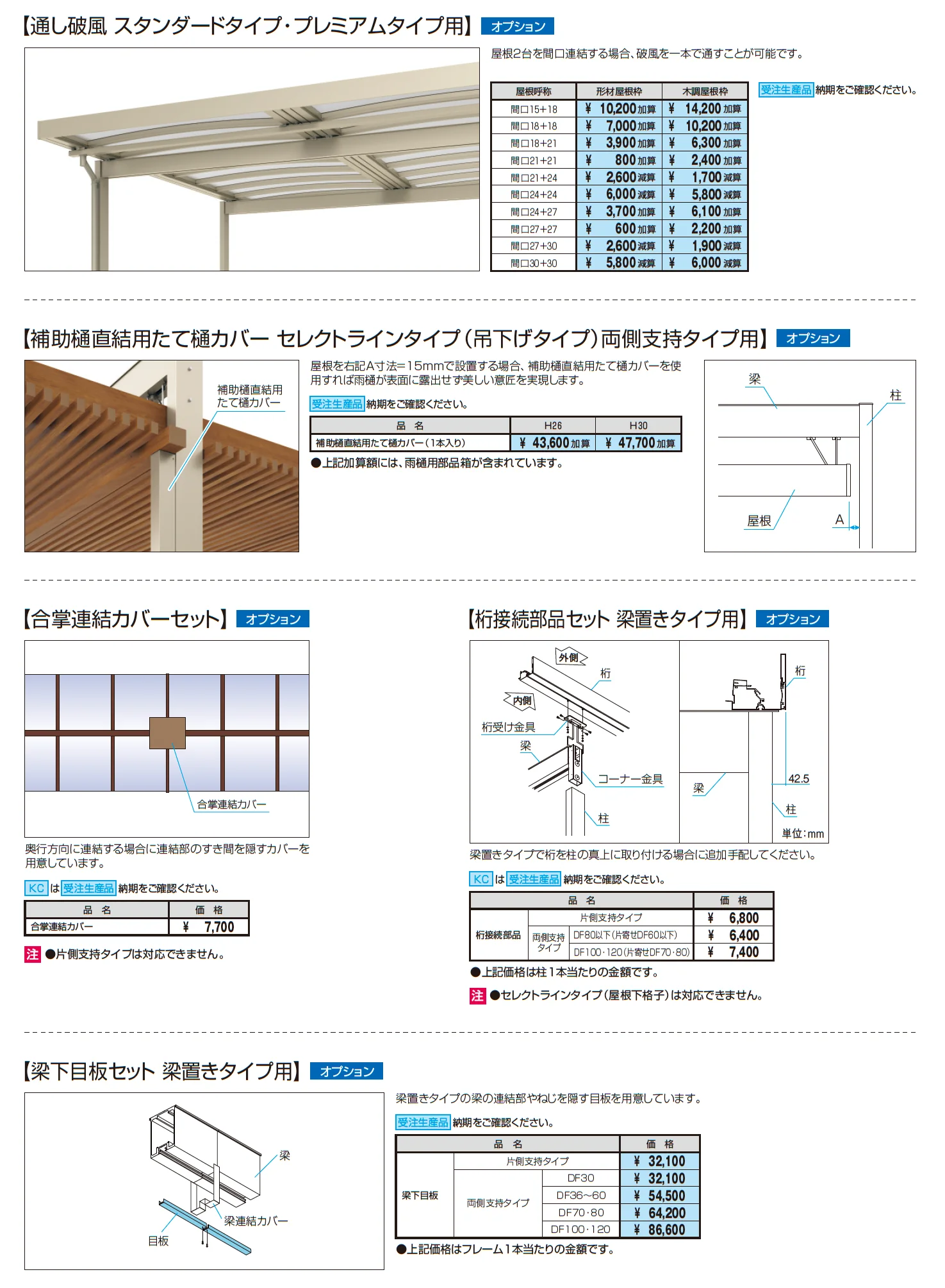 U.スタイル アゼスト プレミアムタイプ 吊下げタイプ(両側支持タイプ)マルチルーフタイプ_価格_15
