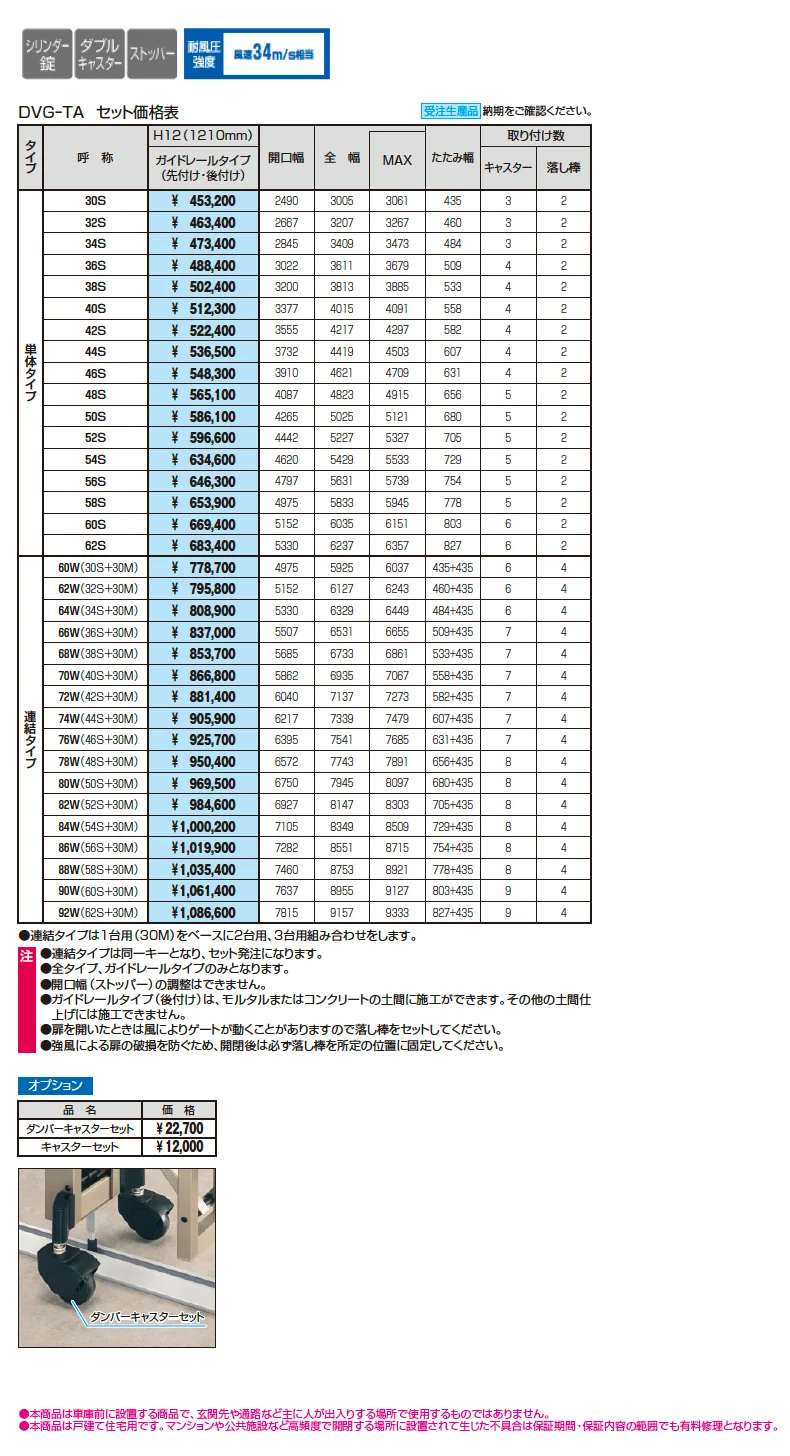 クロスゲートダブルオープンTA(3クロスタイプ)【2025年10月価格改訂版】_価格_1