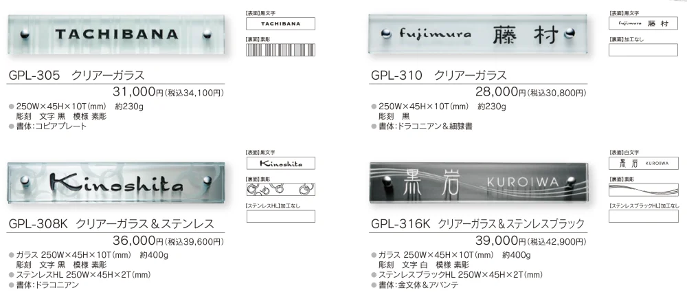 クリアーガラス【2024年版】_価格_1