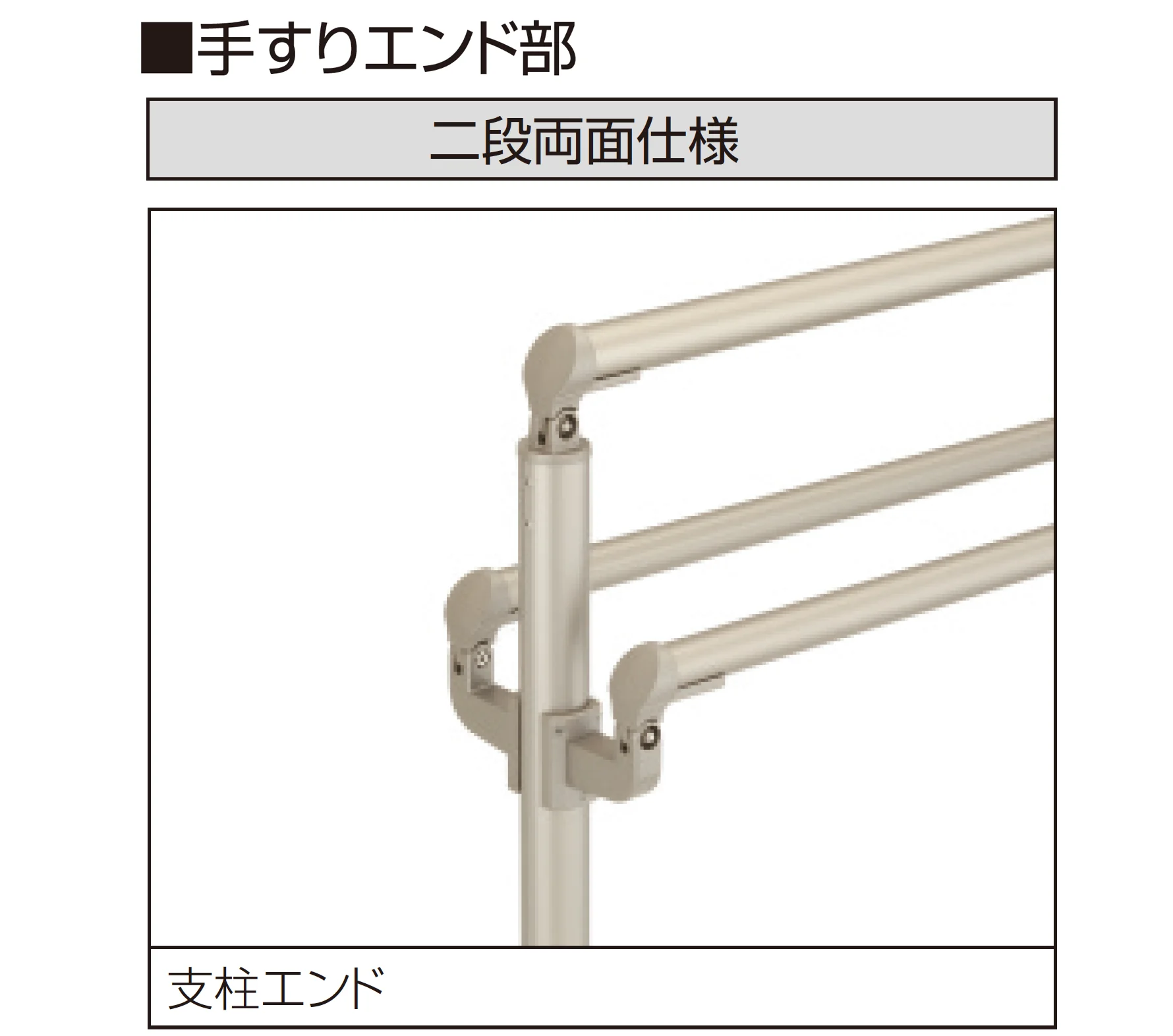 三協アルミの「テスリーフ 独立タイプ トップレール納まり/二段仕様・二段両面仕様」のサブ画像5