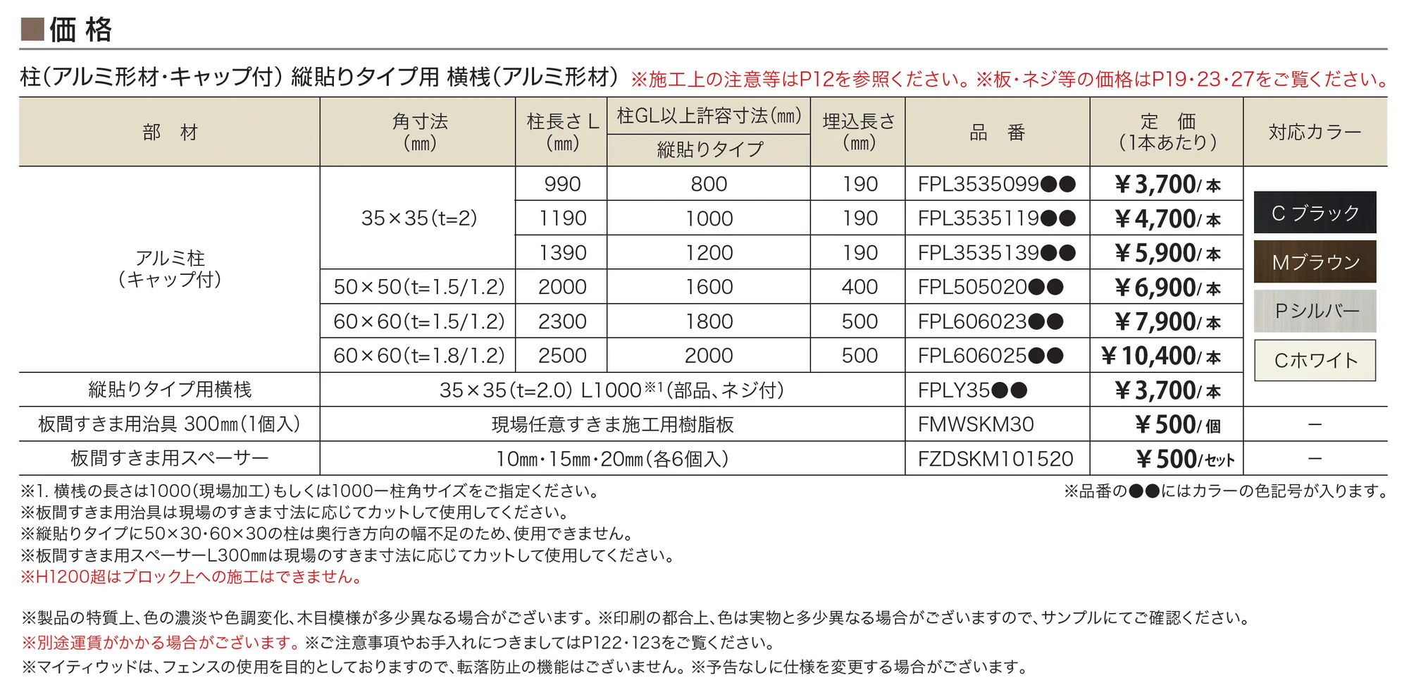 マイティウッド 縦貼りタイプ_価格_1
