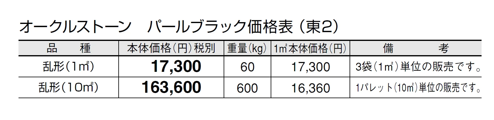 オークルストーン パールブラック【2024年版】_価格_2