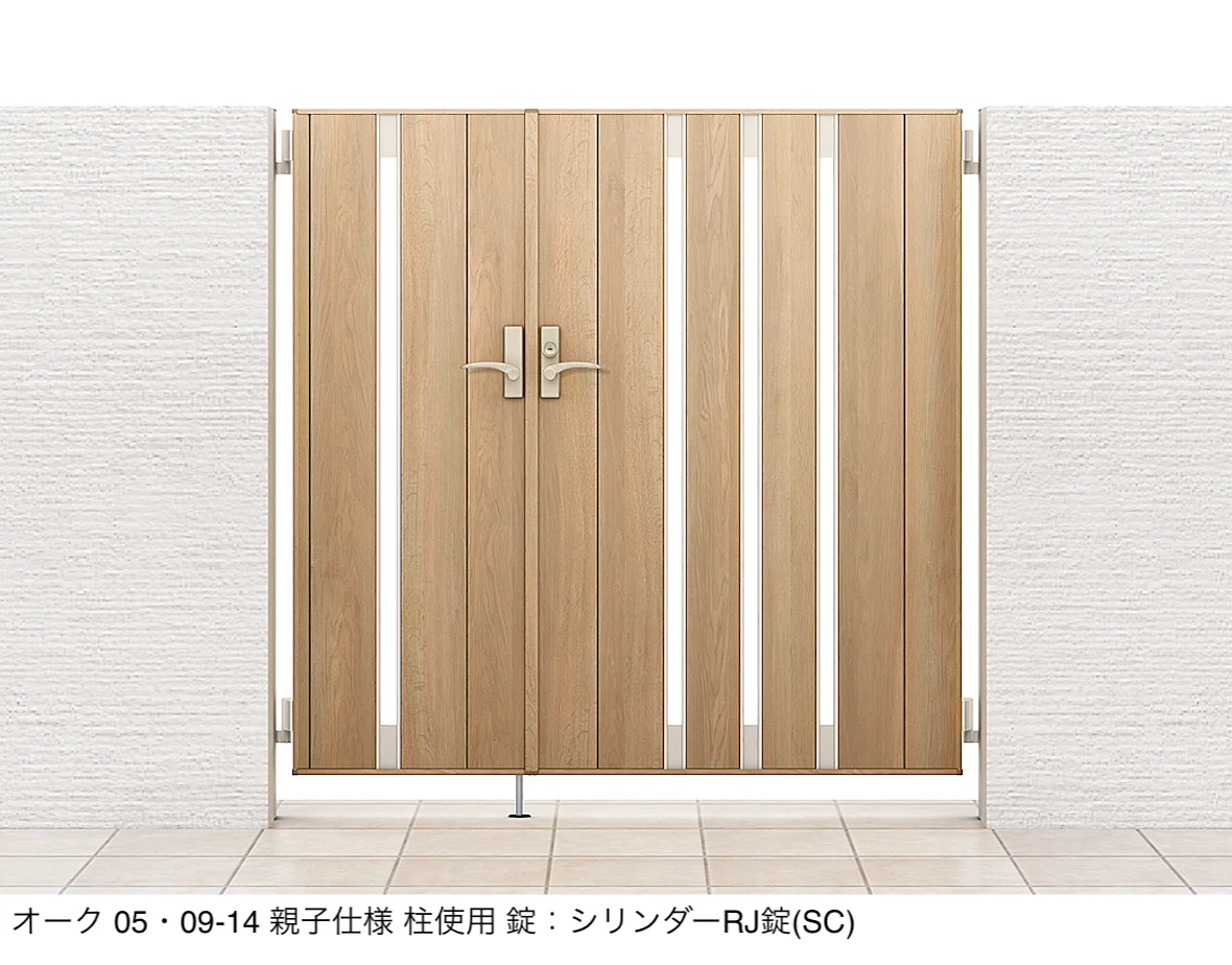 LIXILの「開き門扉AA TS1型(木調)」のサブ画像3