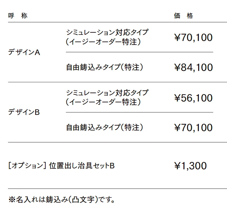高級鋳物サイン【2023年版】_価格_1