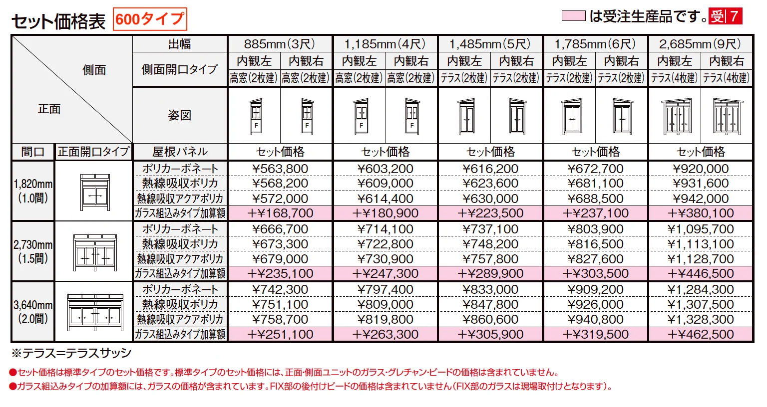 サニージュ F型 床納まり(ランマ付き)関東間【2023年版】_価格_1