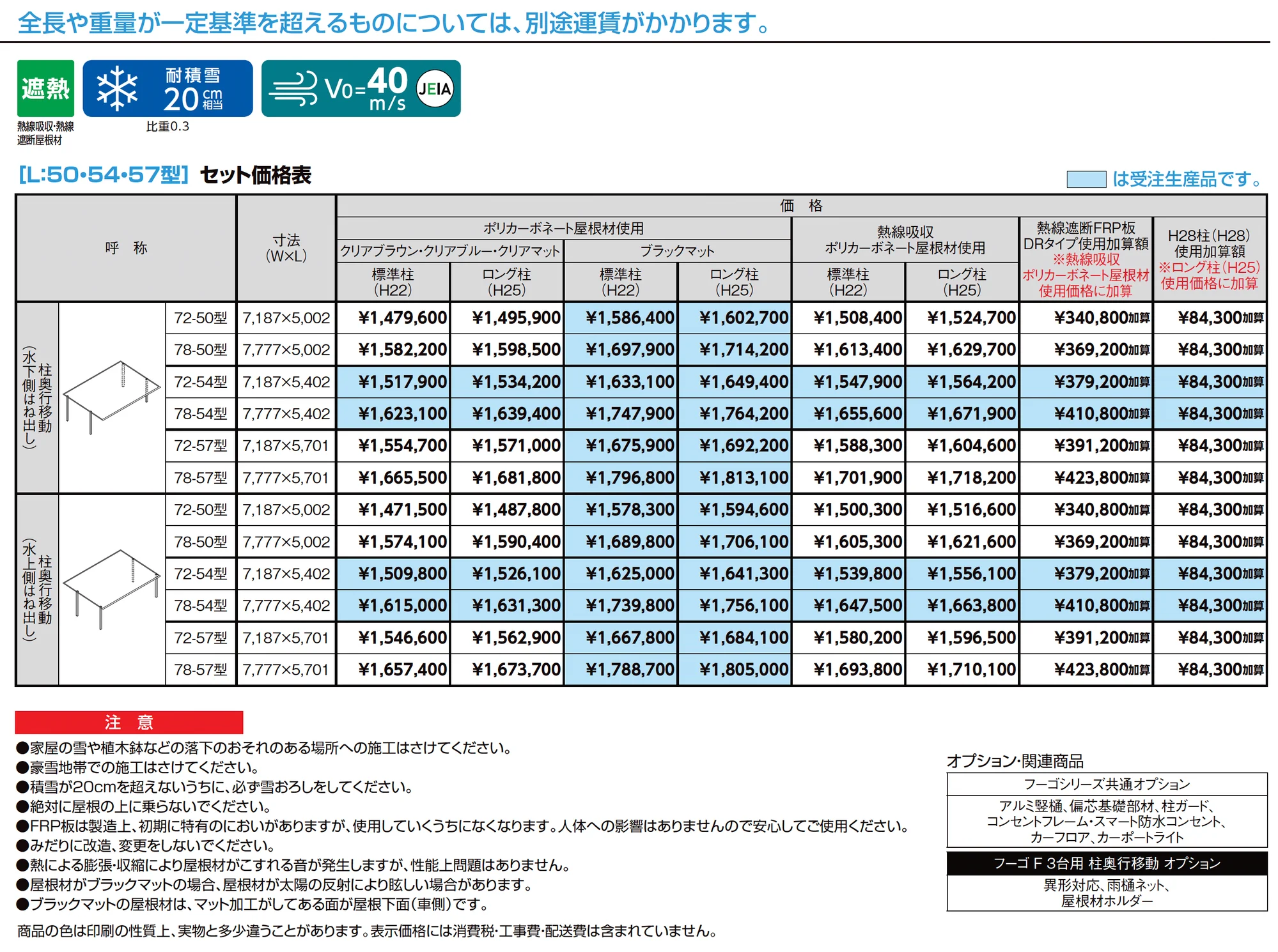 フーゴF 3台用 柱奥行移動_価格_1