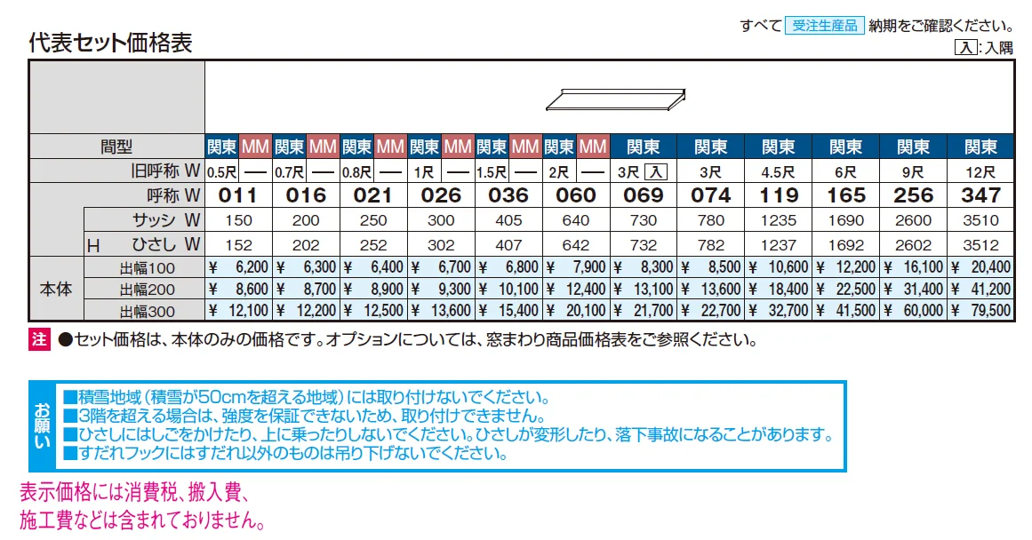 アクセントひさし【2024年版】_価格_1